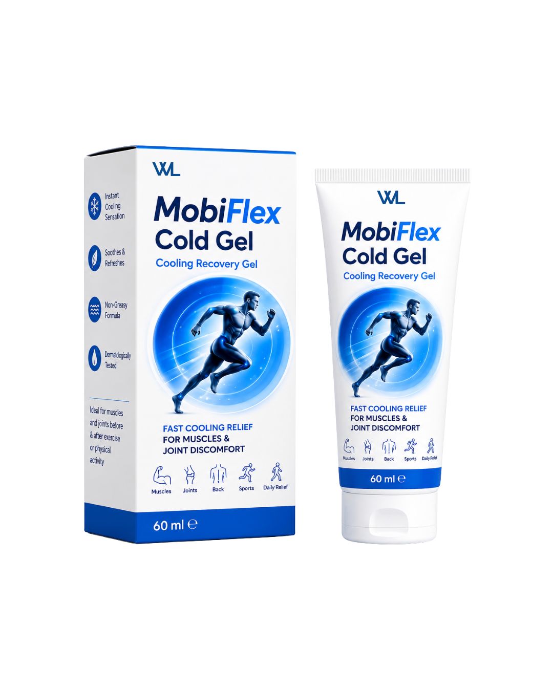 Wellness Link MobiFlex Cold Gel for cooling muscle and joint recovery.