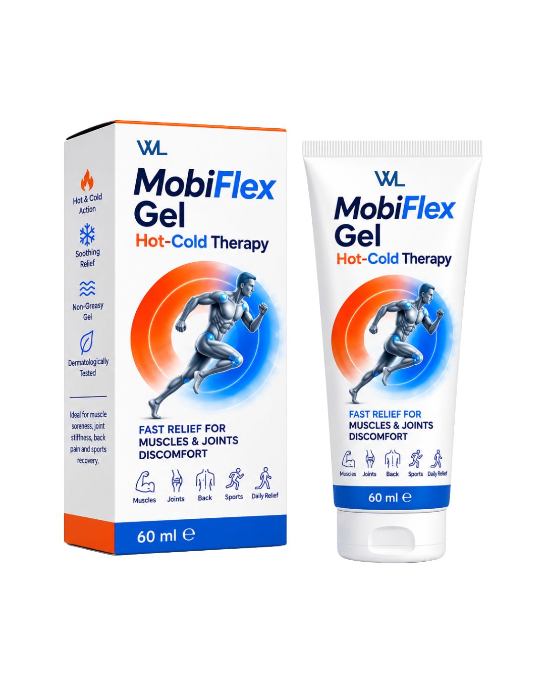 Wellness Link MobiFlex Hot-Cold Therapy Gel for muscle and joint discomfort.