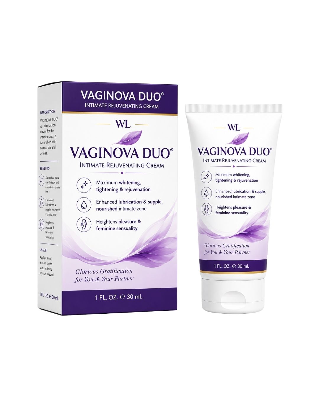 VAGINOVA DUO Intimate Rejuvenating Cream packaging
