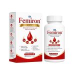 Femiron Advanced Iron Formula box and bottle containing 30 capsules with iron, folic acid, vitamin B12, vitamin C and minerals