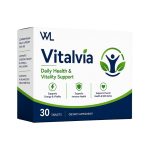 Vitalvia Daily Health and Vitality Support box containing 30 tablets for energy, immune health and overall well-being